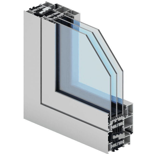 Aliplast Genesis 75 Profilquerschnitt